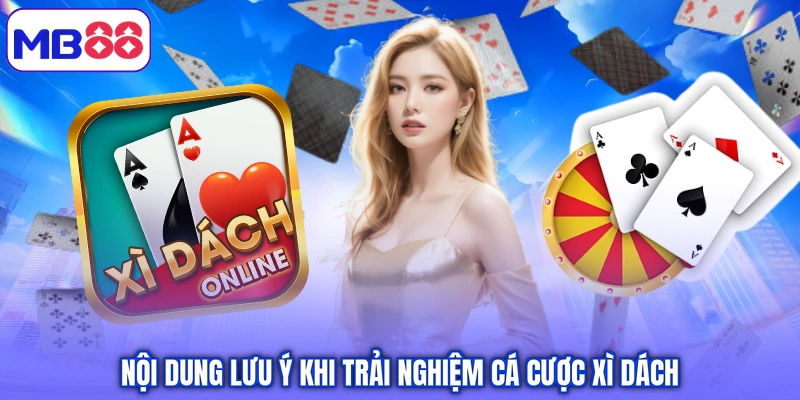 Nội dung lưu ý khi trải nghiệm cá cược xì dách